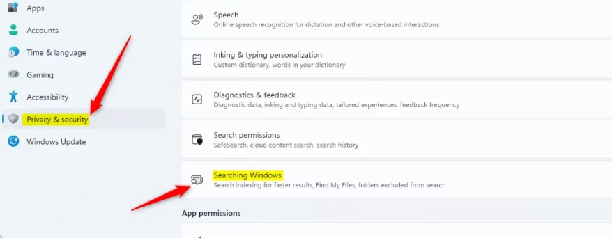 Chỉnh tìm kiếm trên Windows 1