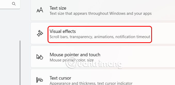 Chỉnh Visual effects