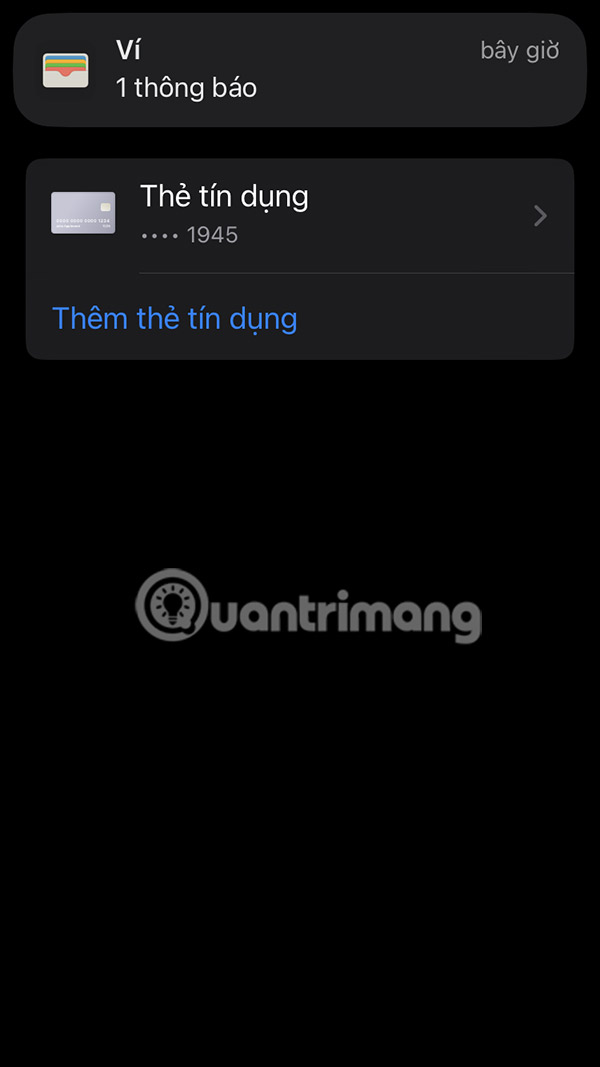 Thẻ tín dụng đã lưu