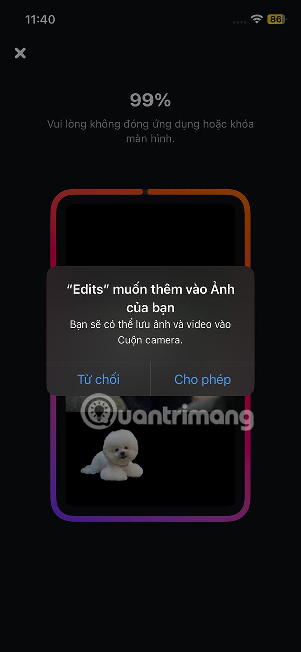 Truy cập album