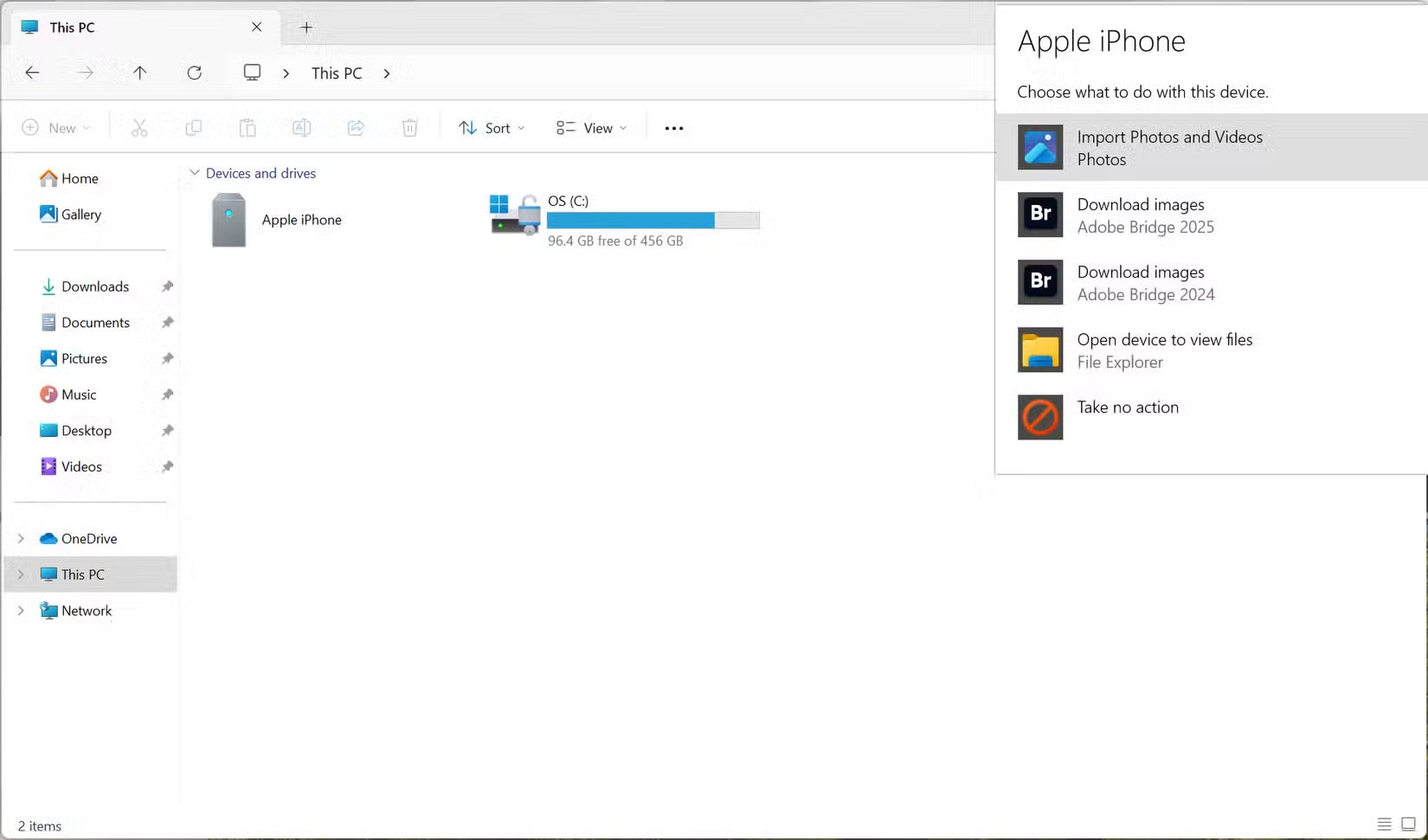 Sử dụng Windows Explorer để nhập ảnh và video trên iPhone