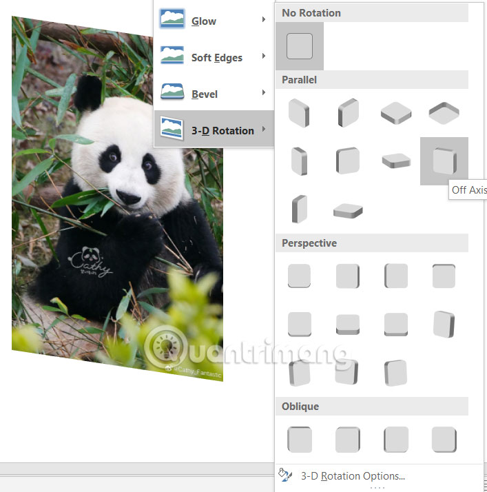 Hiệu ứng 3D trong ảnh trong PowerPoint