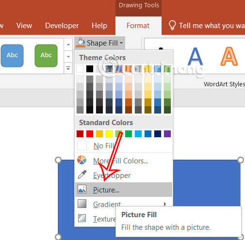 Cách nghiêng hình ảnh trong PowerPoint
