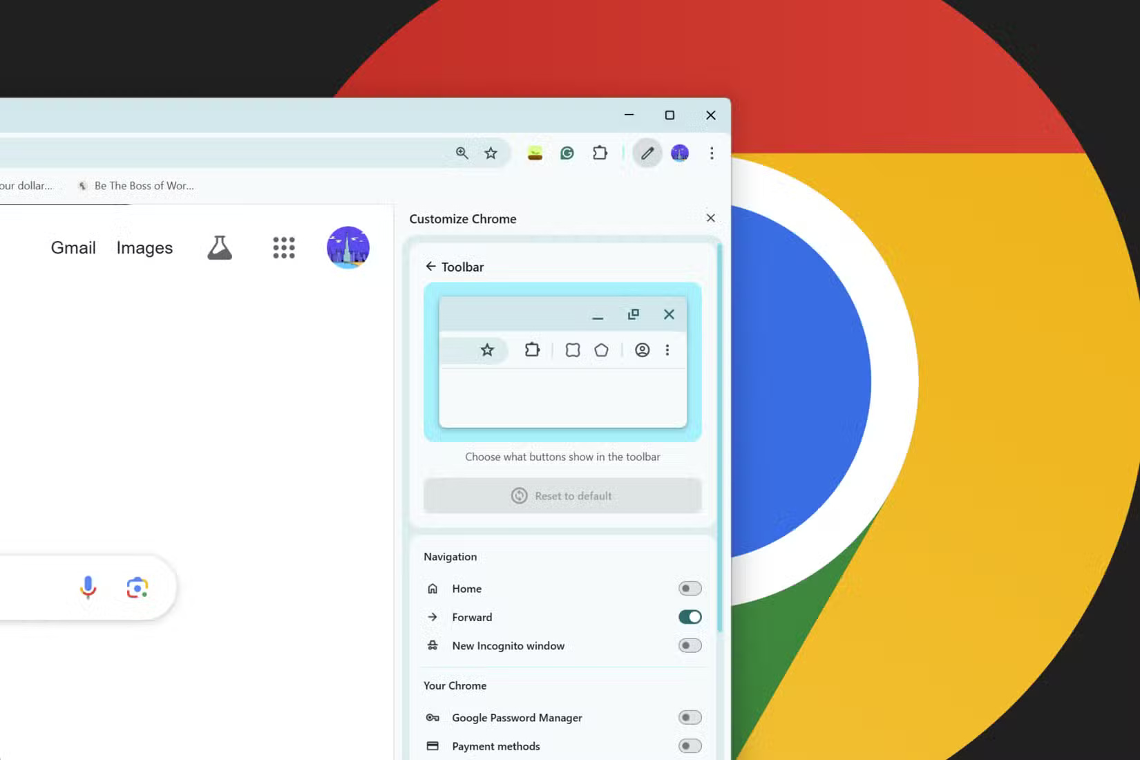 Tùy chỉnh thanh bên Chrome