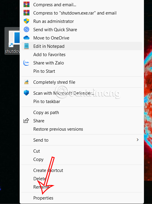 Tùy chỉnh phím tắt tắt Windows 11