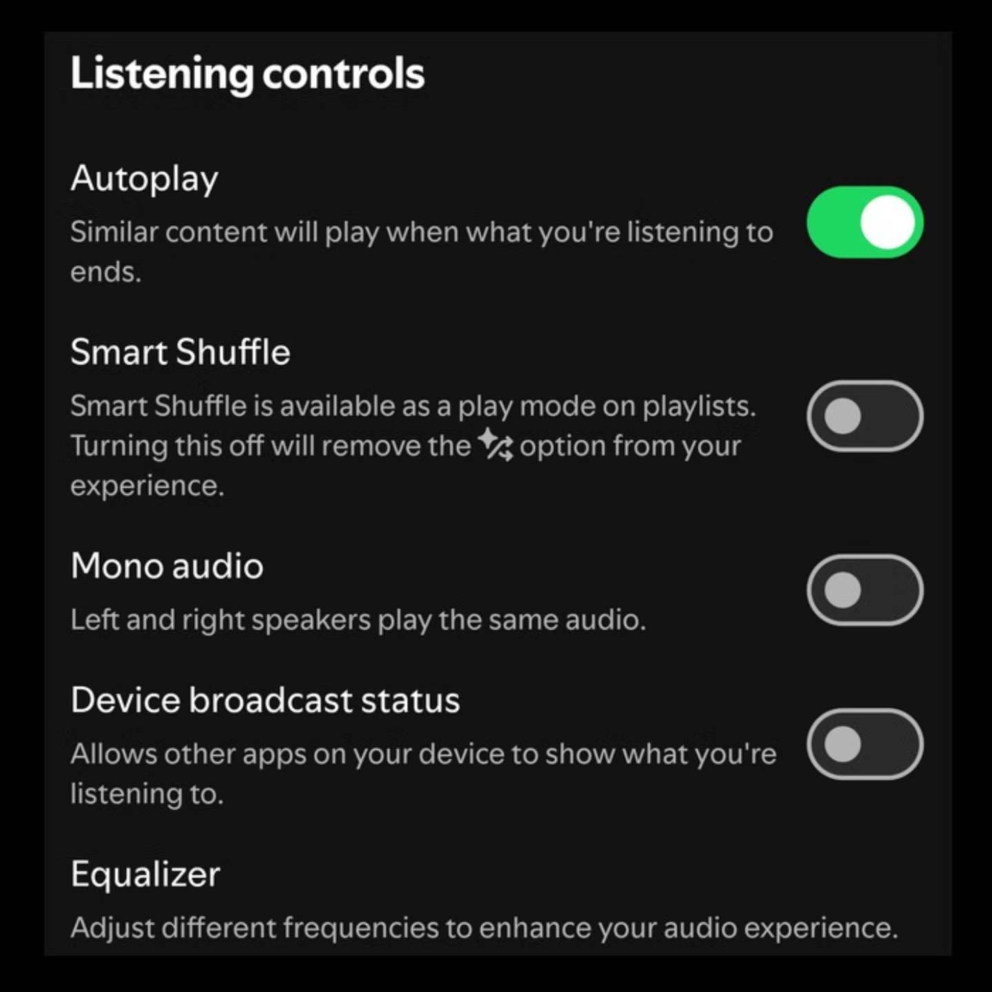 Tắt chế độ Smart Shuffle Spotify