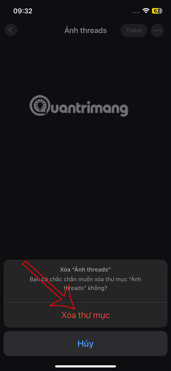 Xóa thư mục ảnh 