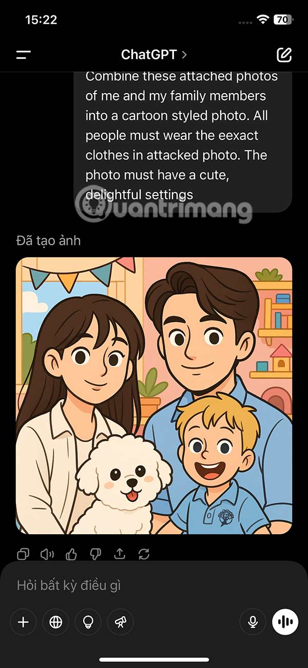 Ảnh được tạo trên ChatGPT