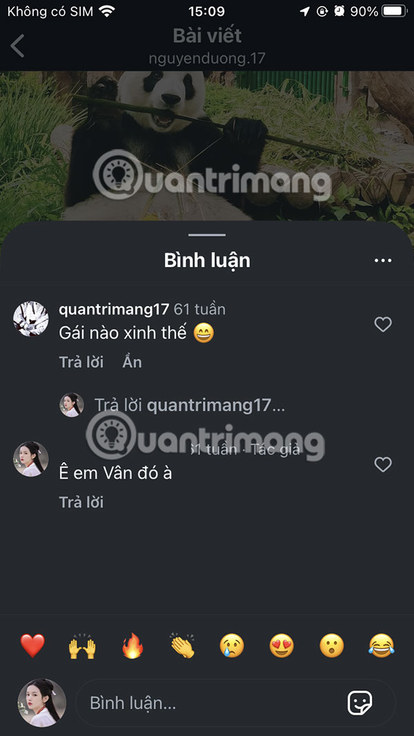 Xem bình luận Instagram