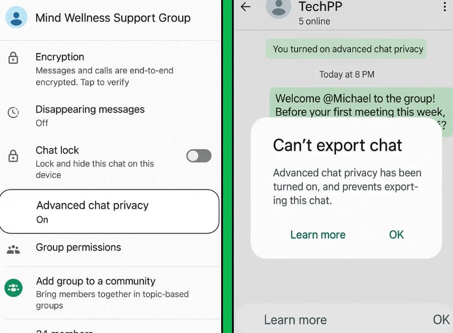 Cài đặt nâng cáo trên WhatsApp