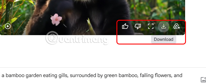 Tải video AI tạo trên Google Veo