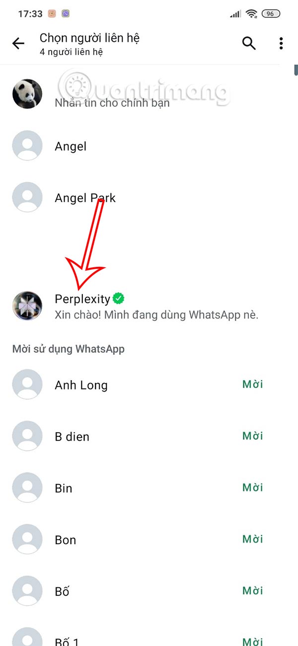 Perplexity AI trên WhatsApp