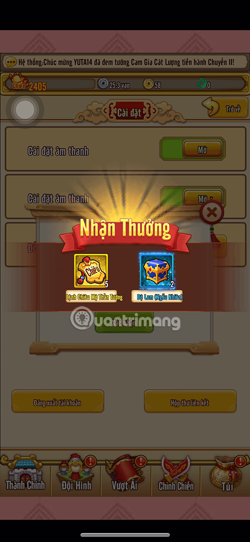 cách đổi code quân sư thủ thành 3q