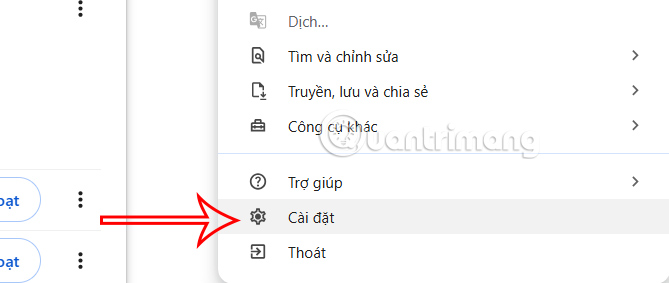 Cài đặt Chrome