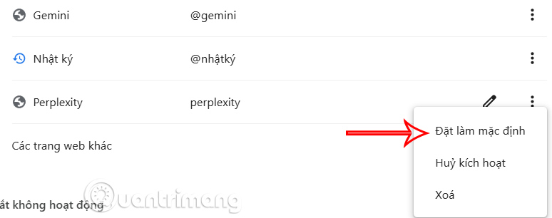 Công cụ tìm kiếm Perplexity trên Chrome