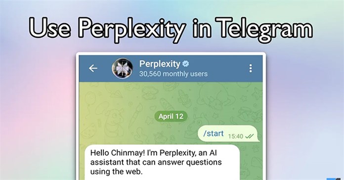 Cách sử dụng Perplexity trong Telegram