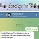 Cách sử dụng Perplexity trong Telegram