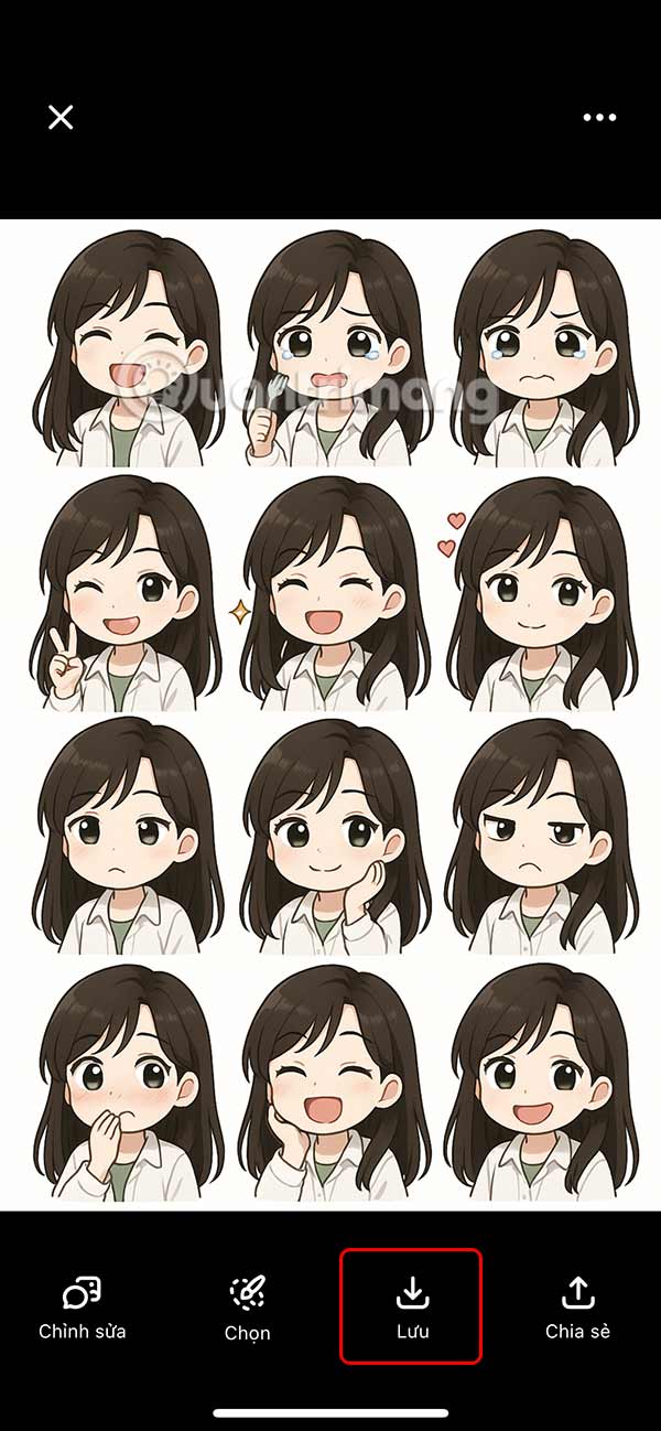 Lưu sticker trên ChatGPT