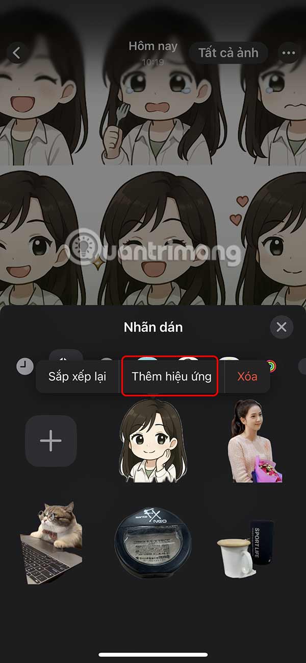 Chỉnh sửa sticker
