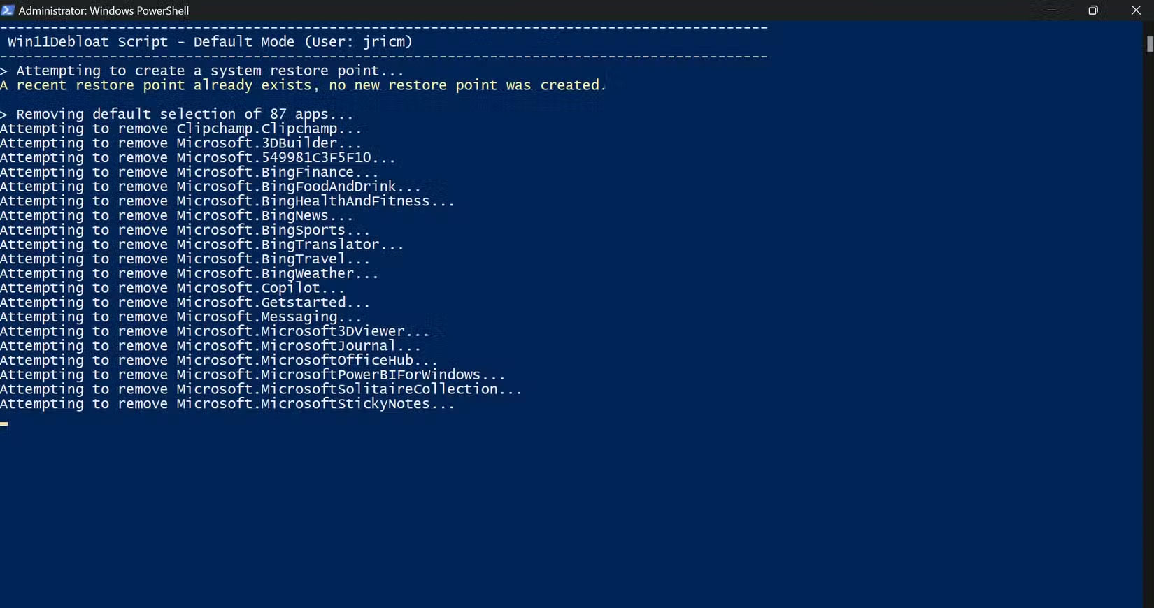 Sử dụng script để gỡ bỏ phần mềm rác Windows