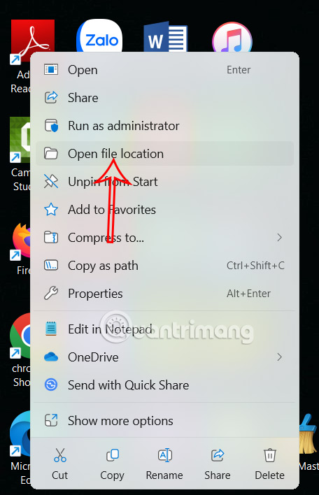 Mở giao diện file cài đặt Microsoft Edge