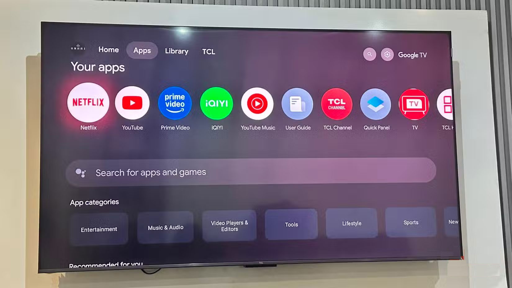 Ngăn kéo ứng dụng trên Hisense Smart TV