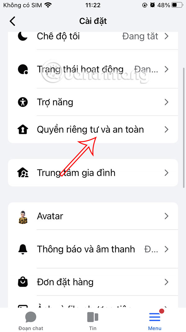 Quyền riêng tư trên Messenger