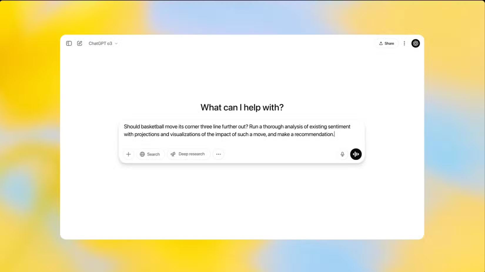 Sử dụng mô hình OpenAI o3 trong ChatGPT
