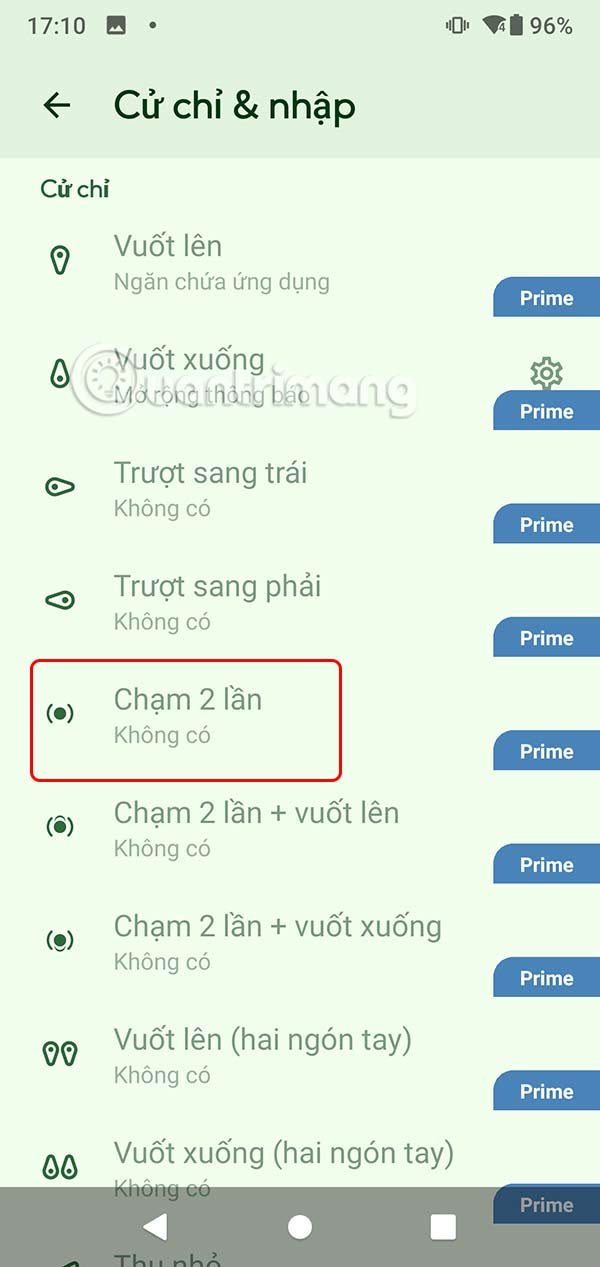 Chạm 2 lần tắt màn hình Android qua Nova Launcher