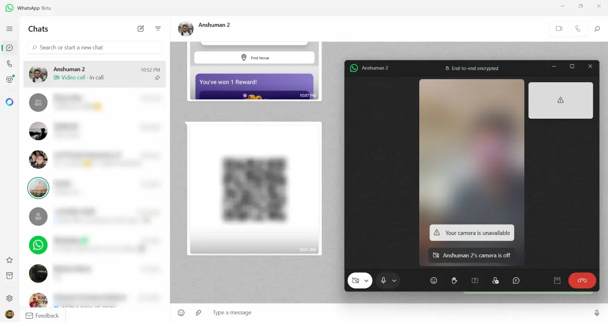 Gọi video WhatsApp trên Windows