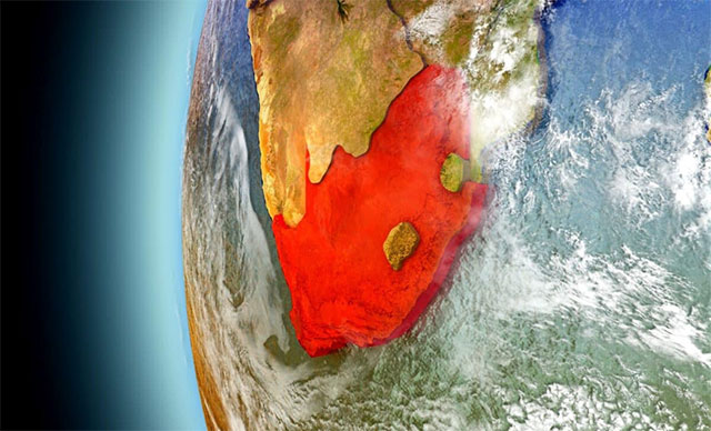 Nam Phi đang nổi lên ngày càng cao so với mực nước biển