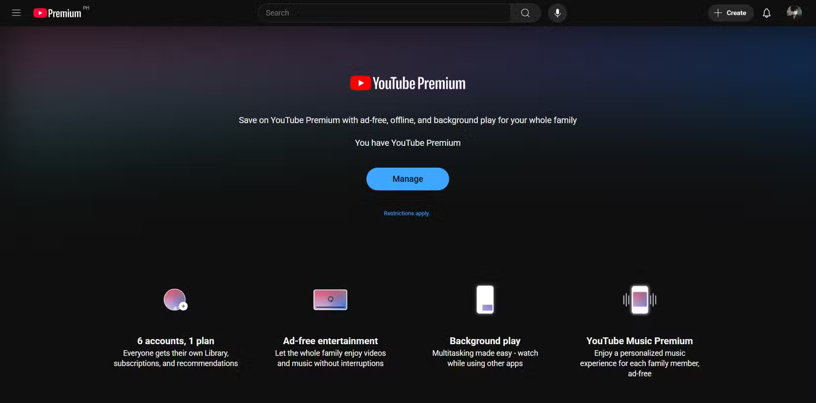 YouTube Music đi kèm với đăng ký YouTube Premium