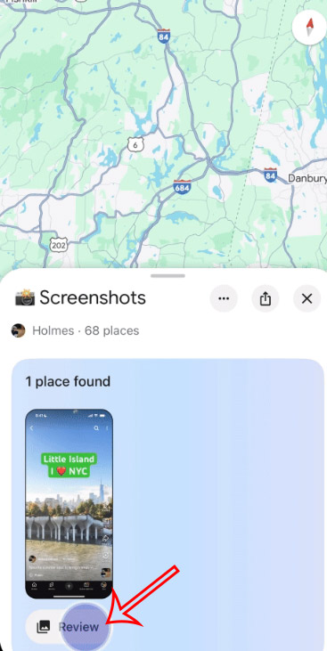 Xem thông tin ảnh chụp màn hình từ Google Maps