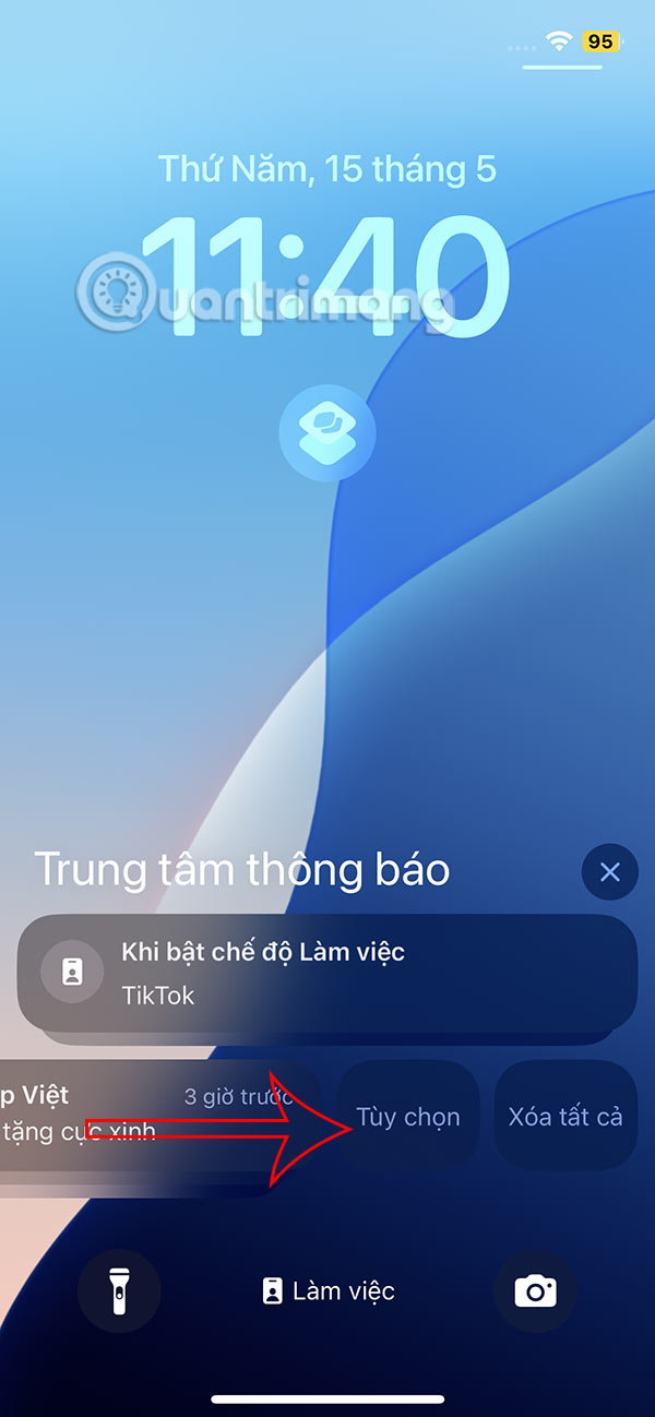 Tùy chọn thông báo ứng dụng