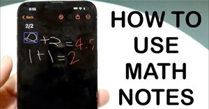 Hướng dẫn viết biểu thức Toán trong Ghi chú trên iPhone