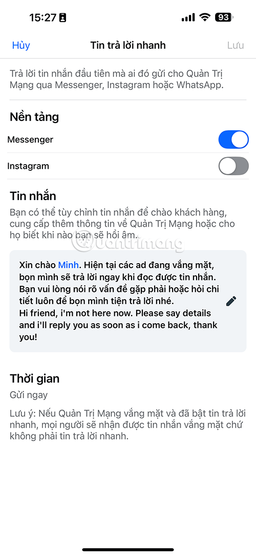cách cài tự động rep fb