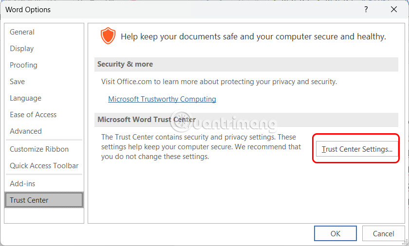 Cách xóa thông tin cá nhân khỏi tài liệu Word