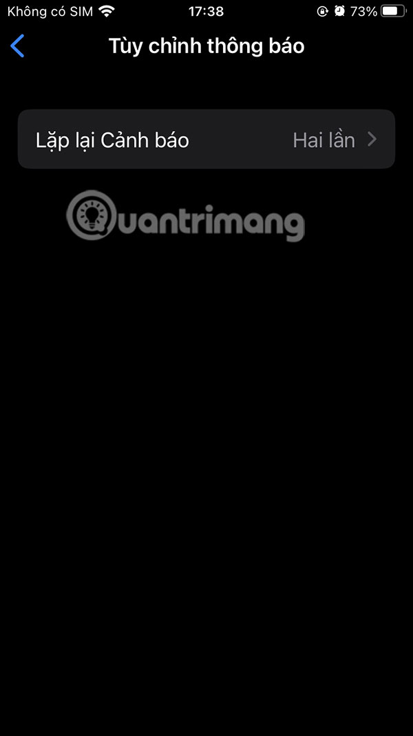 Lặp lại thông báo tin nhắn iPhone