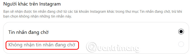 Tin nhắn Instagram từ người lạ