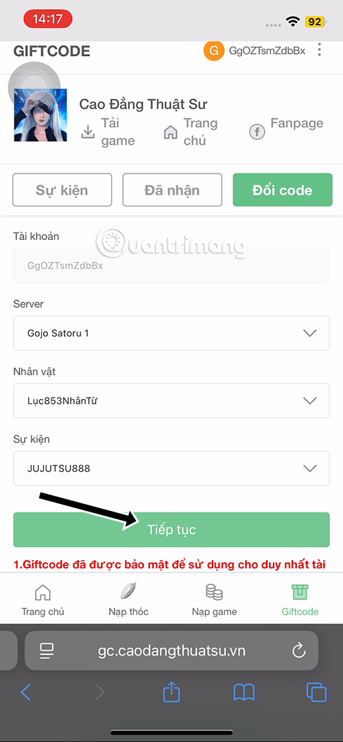 code cao đẳng thuật sư mới nhất
