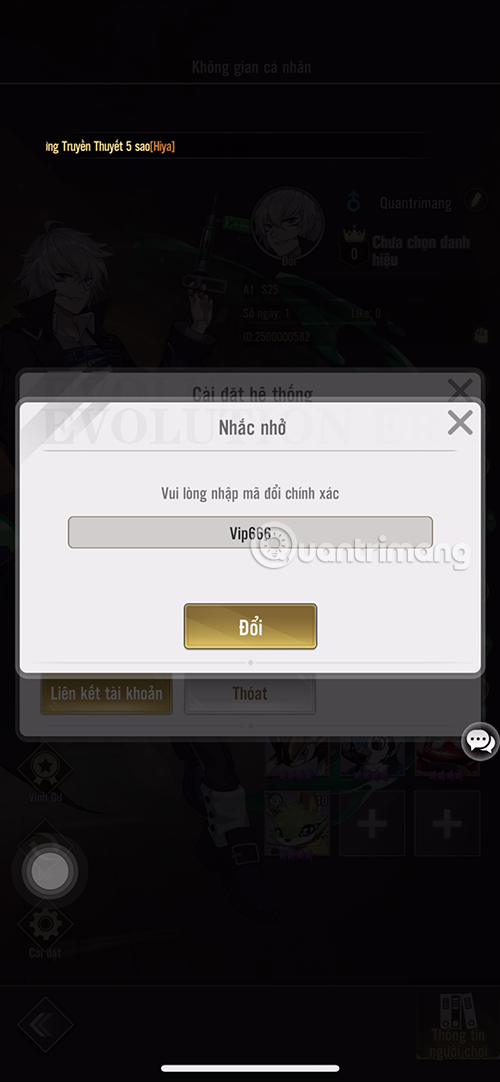 nhật ký tiến hóa thú cưng code