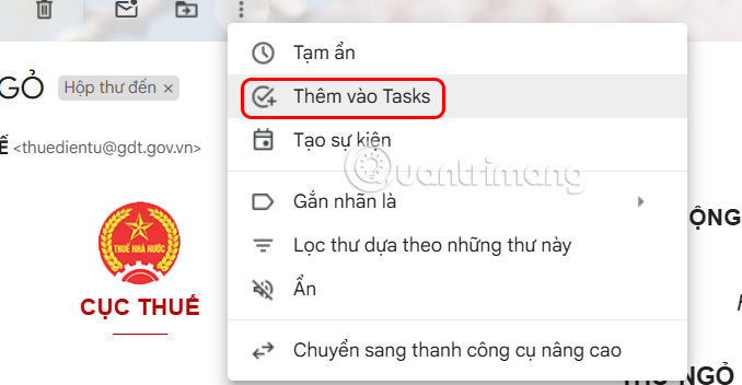 Thêm vào Task 