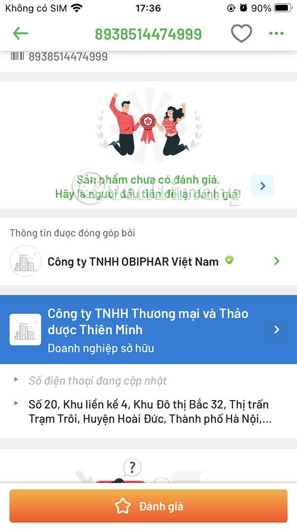 Nguồn gốc sản phẩm iCheck Scan