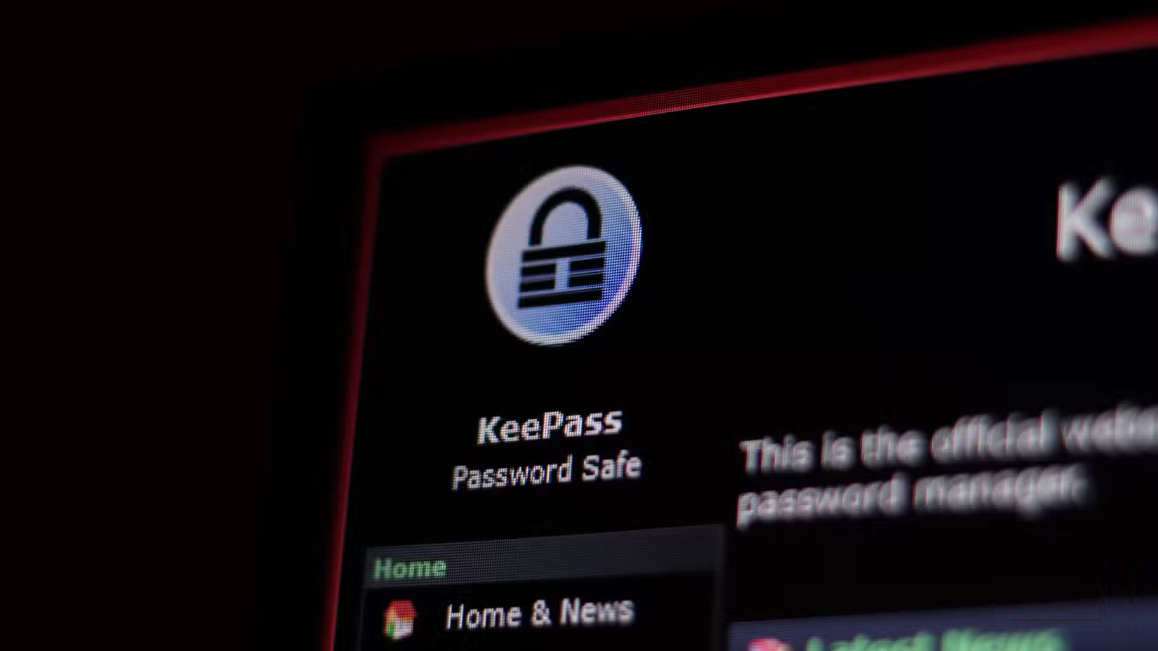 Trang web chính thức của KeePass Password Safe.