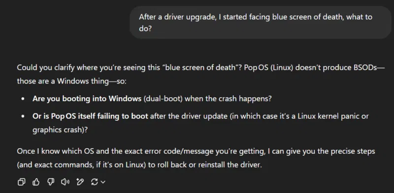 Yêu cầu làm rõ về BSOD