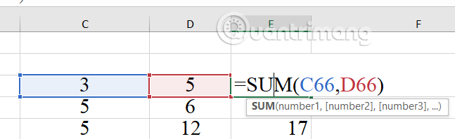 Click đúp chuột chỉnh sửa ô Excel 