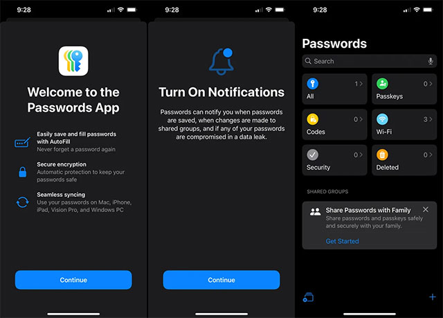  Ứng dụng passwords