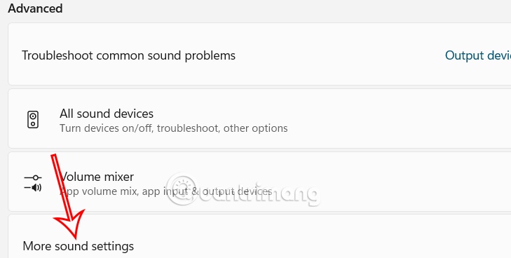 Mở chỉnh âm thanh thông báo Windows 11
