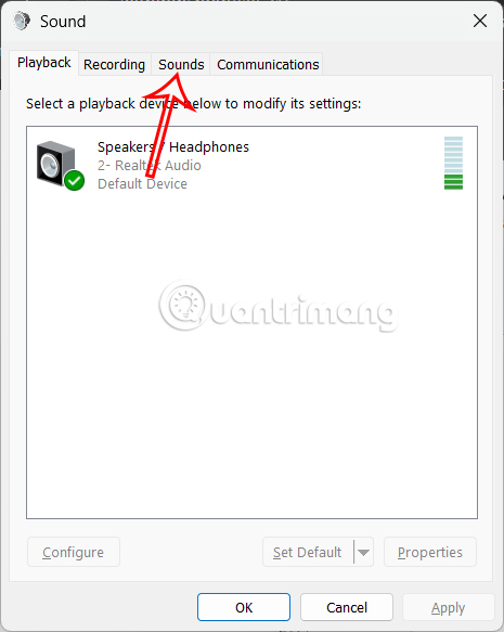 Chỉnh âm thanh thông báo Windows 11