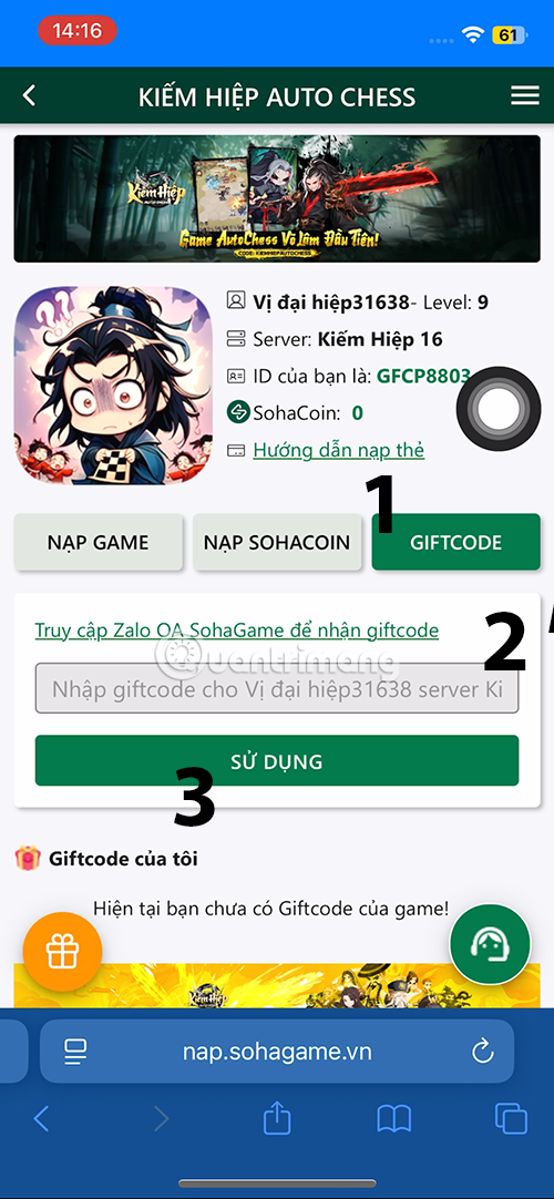 kiếm hiệp auto chess code